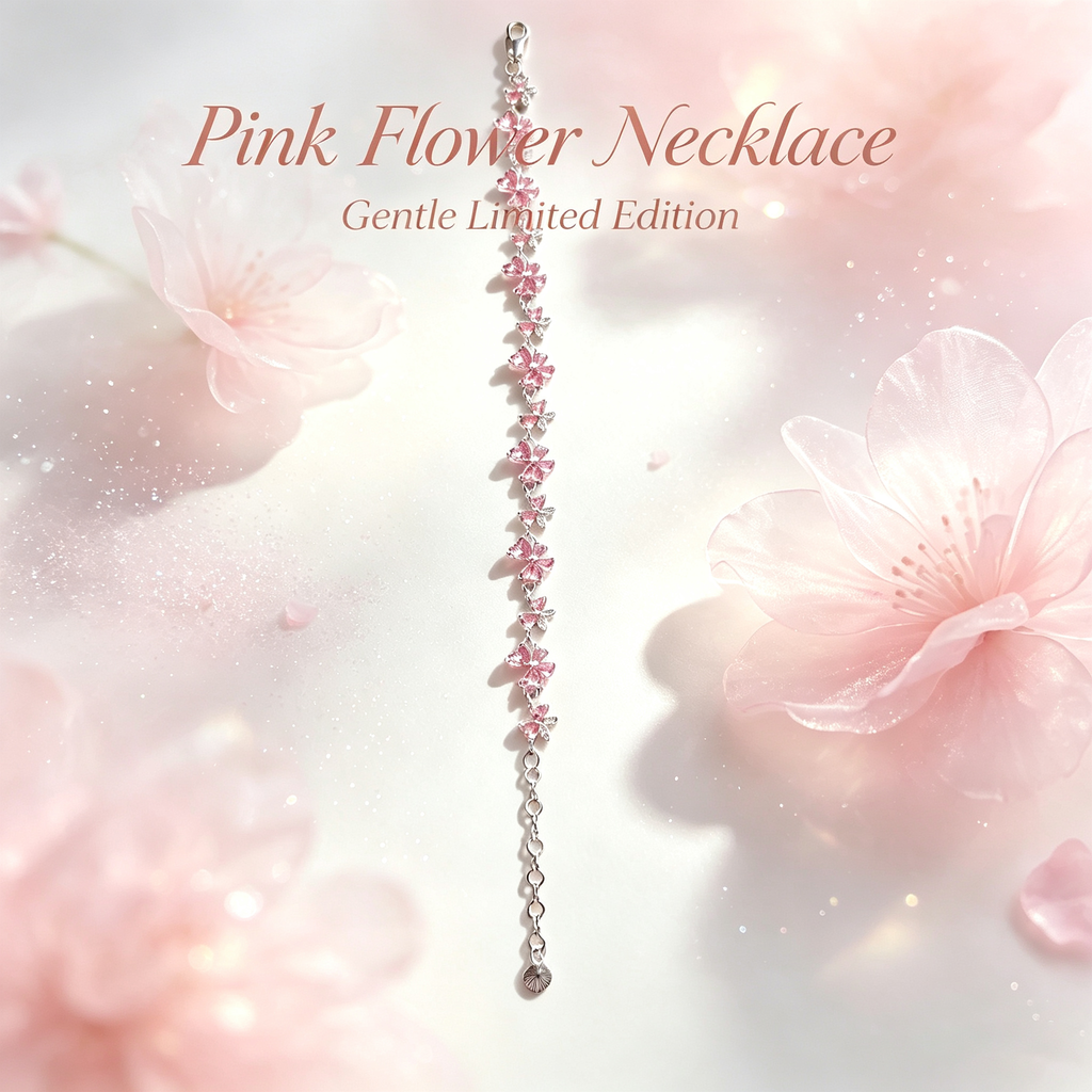 YJ---Pink Butterfly Silver Bracelet | Dainty Girly Daily Jewelry