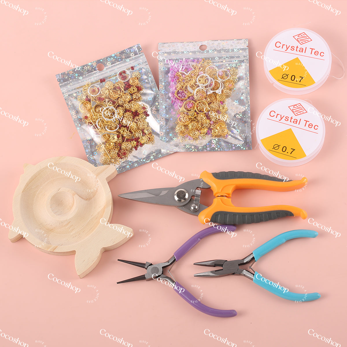 #CocoShop DIY Tools & Kits --Basic & Necessary for Bracelet Keychain Pen DIY Newbie