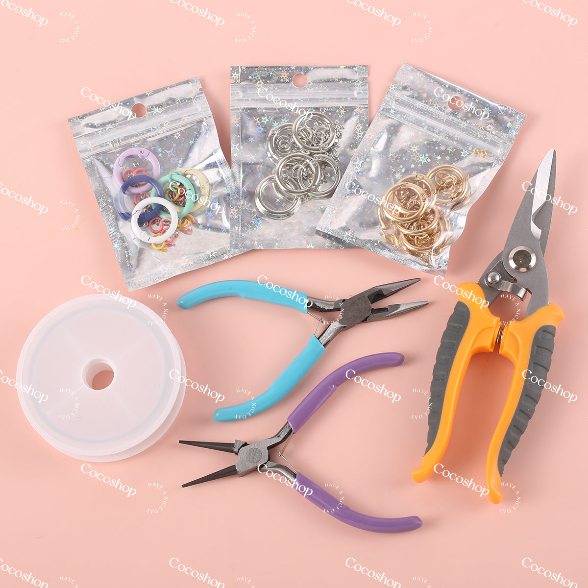 #CocoShop DIY Tools & Kits --Basic & Necessary for Bracelet Keychain Pen DIY Newbie