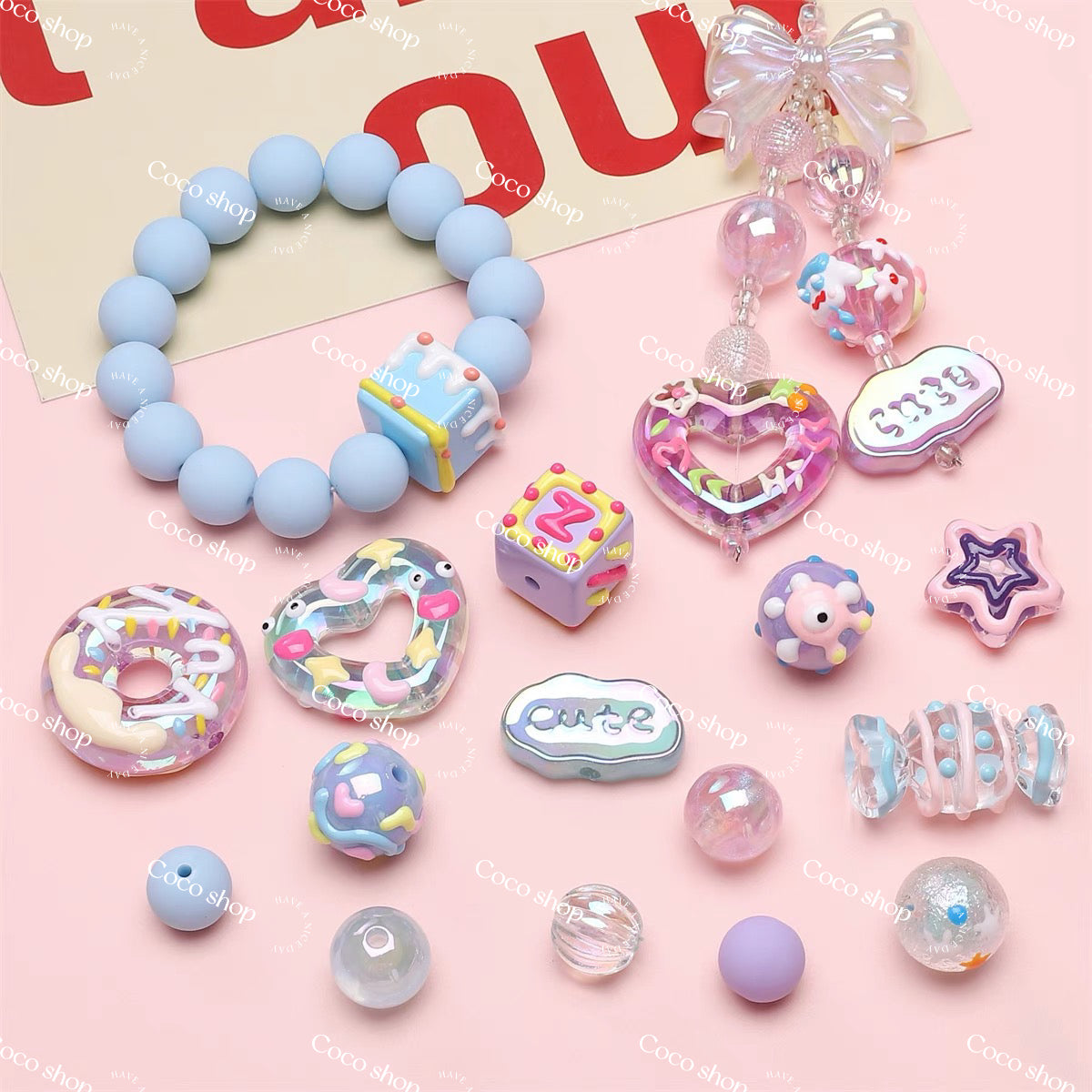 [!!!20% OFF!!!] Acrylic Beads Bags -- Open  in  live