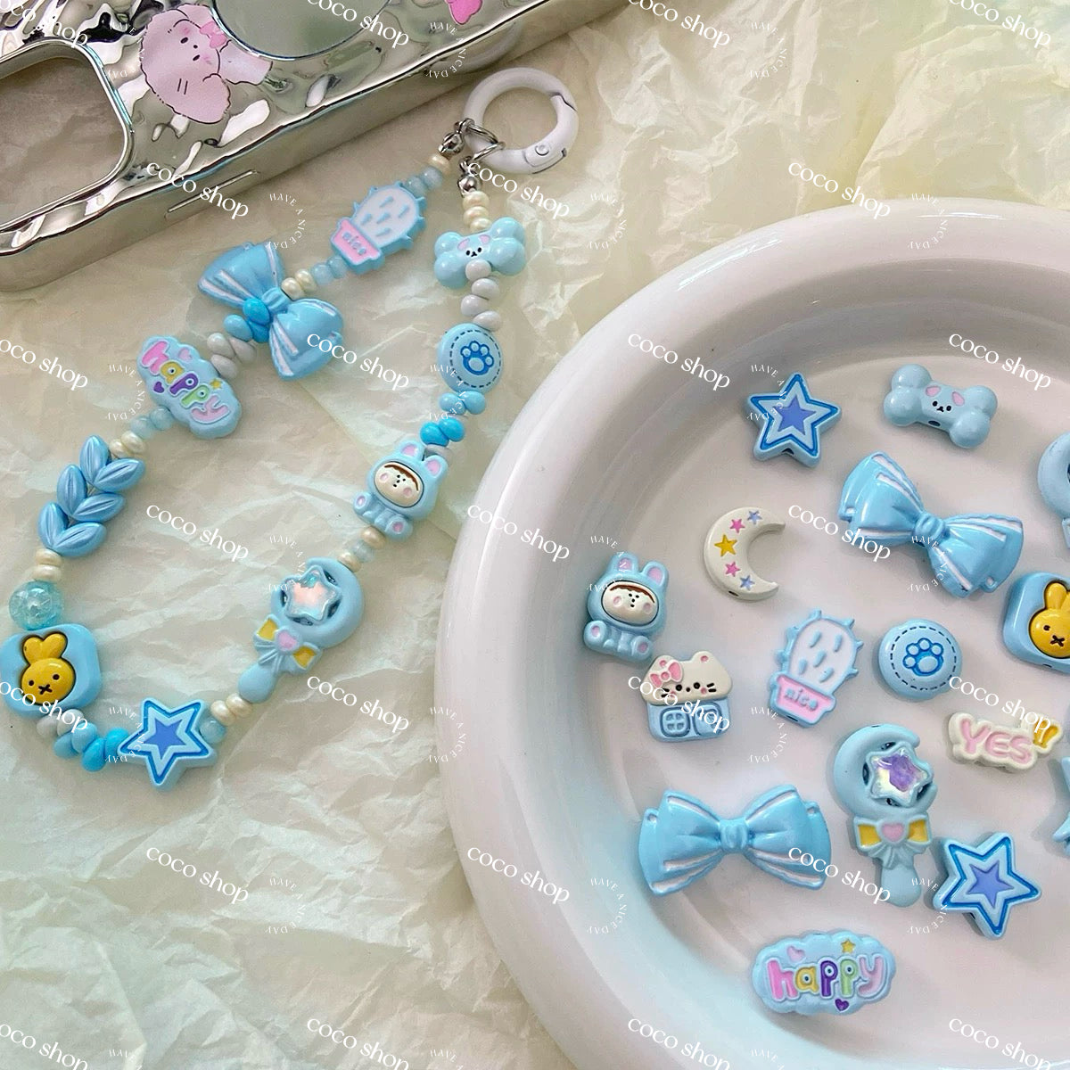 #Cocoshop Pendant & Spacer for Jewelry Keychain DIY -- Open in Live
