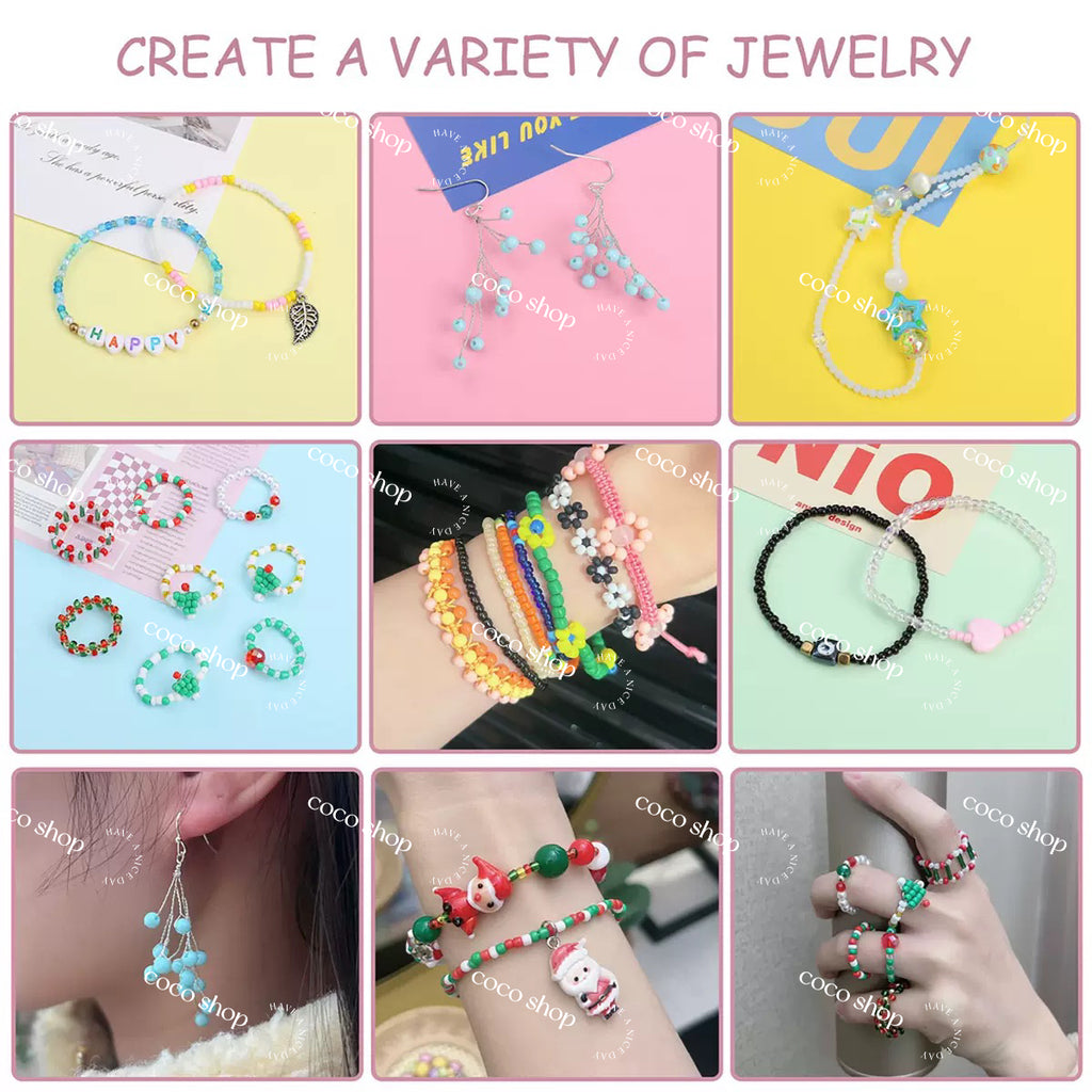 #Cocoshop SALE Seed Beads High-Quality 2mm--4mm Mini Glass Beads -- Open in Live