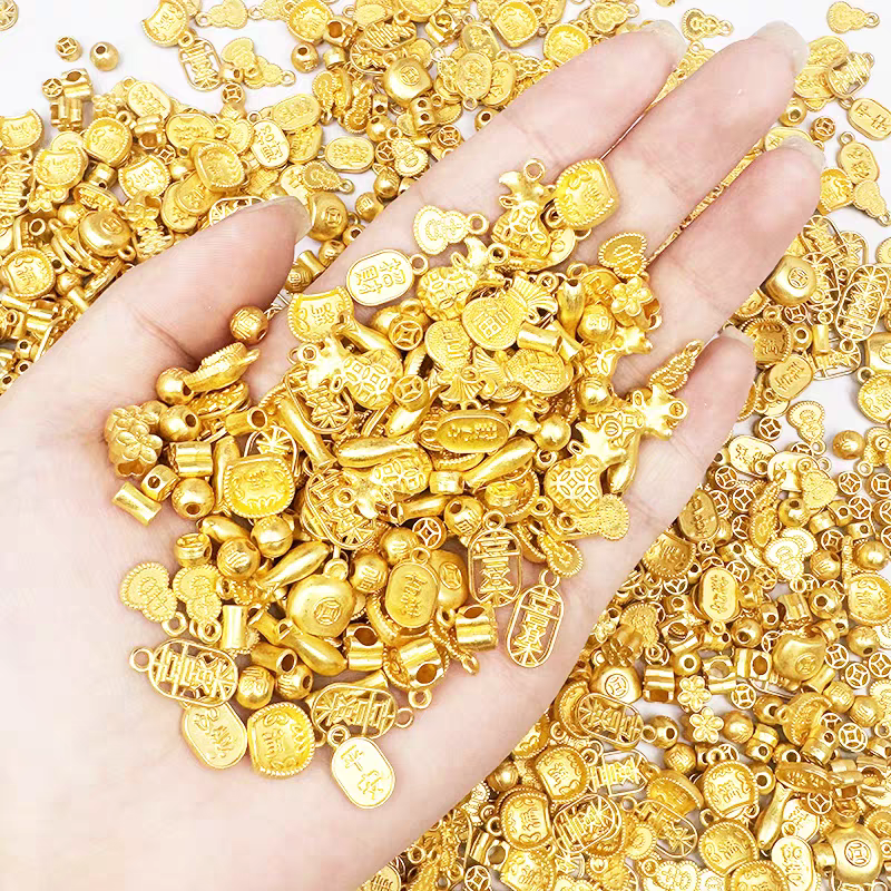 #Cocoshop Black & Golden Accessories 3oz for Jewelry Keychain Pet Findings DIY