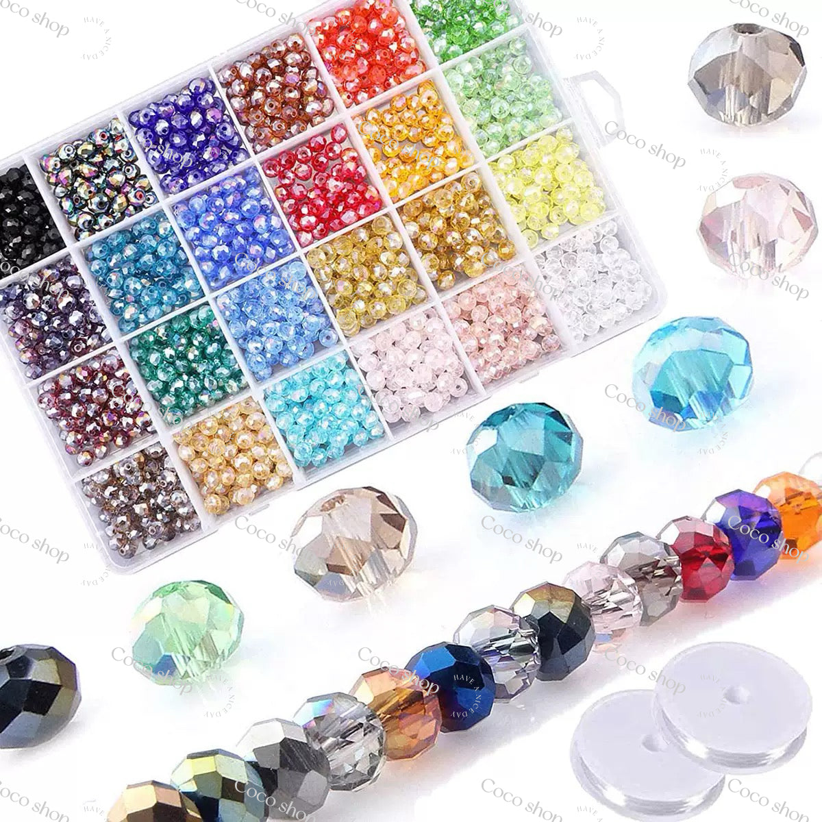 #Cocoshop Bling Glass Crystal Beads -- Open in Live