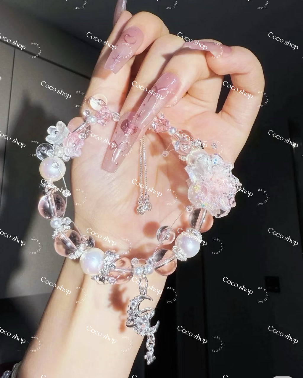 Big  Soft  Flower and  Butterfly Bag DIY for  Bracelet----Open  in  live