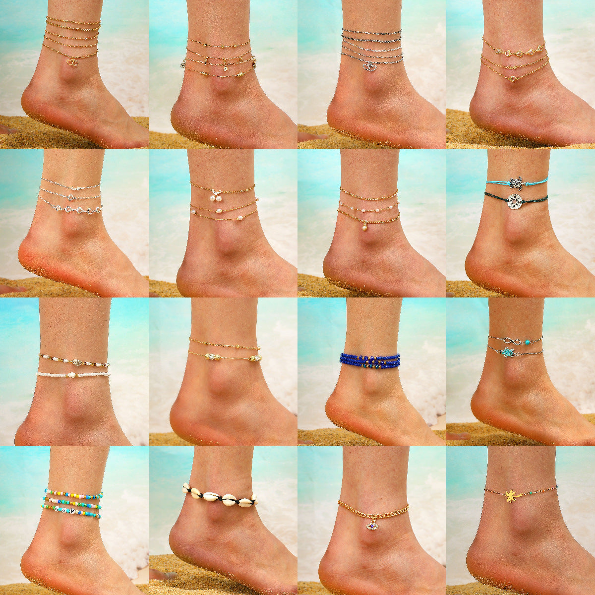 【New】Anklets for Women Girls -- Open in Live