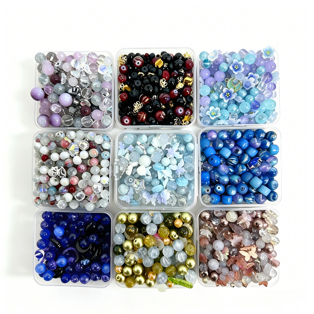 #Cocoshop 【Buy 3 get 2 Free】 Last Box 2oz Random Bags Glass Resin Sizes Beads Mix