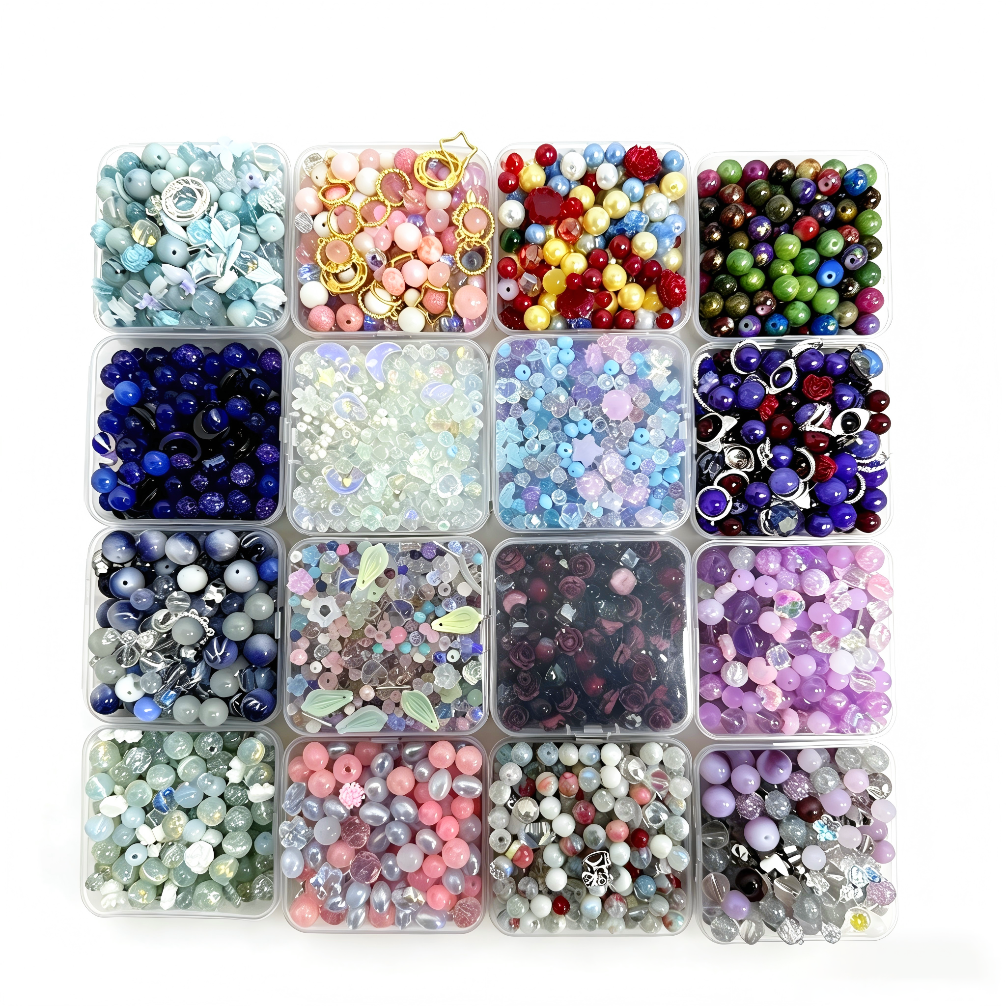 #Cocoshop 【Buy 3 get 2 Free】 Last Box 2oz Random Bags Glass Resin Sizes Beads Mix