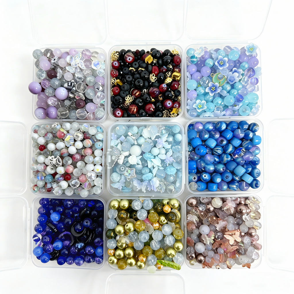 #Cocoshop 【Buy 3 get 2 Free】 Last Box 2oz Random Bags Glass Resin Sizes Beads Mix