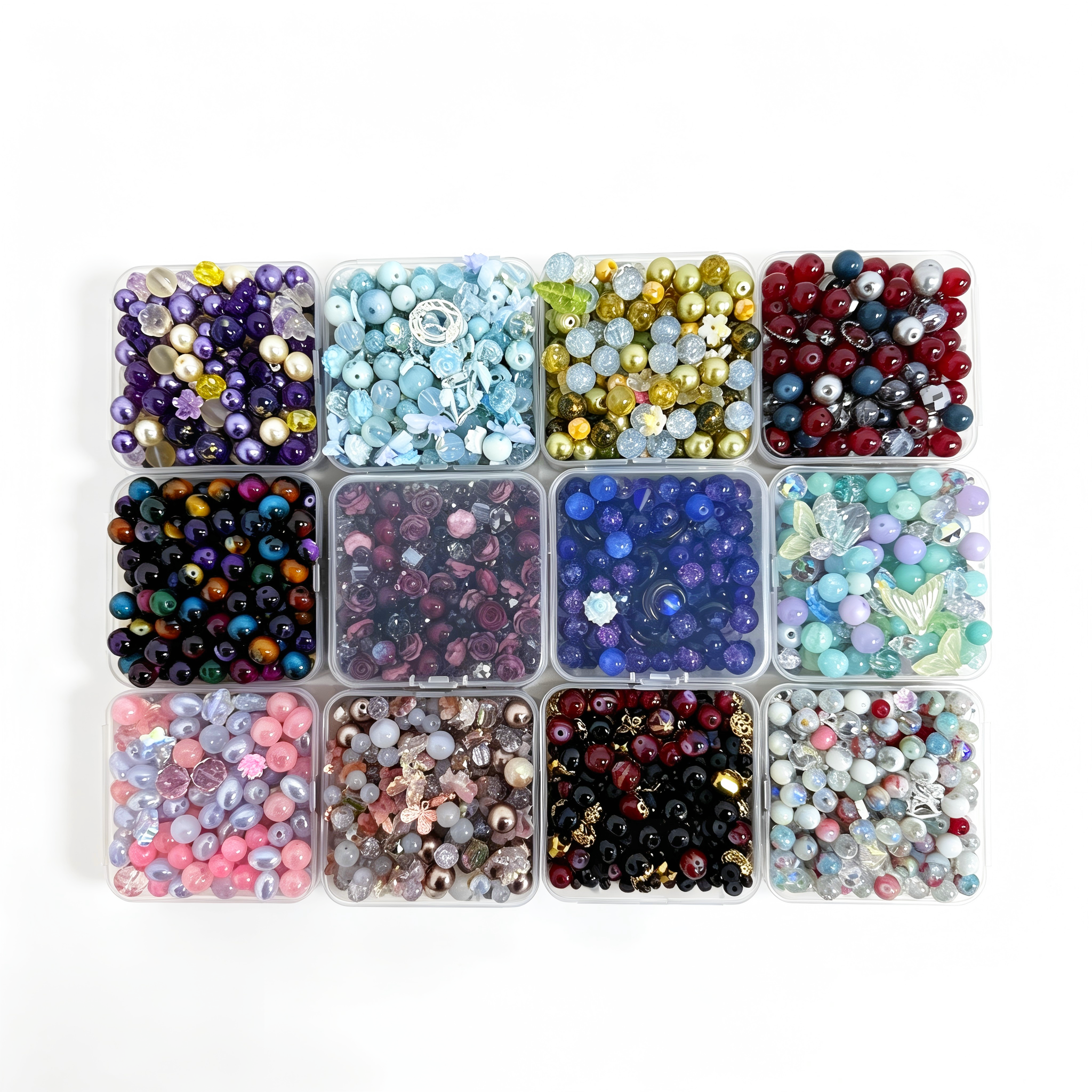 #Cocoshop 【Buy 3 get 2 Free】 Last Box 2oz Random Bags Glass Resin Sizes Beads Mix