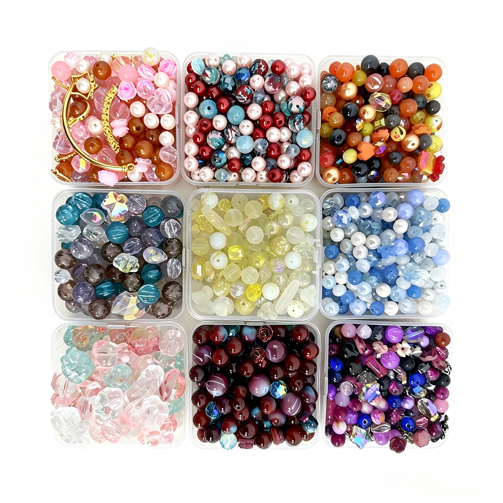#Cocoshop 【Buy 3 get 2 Free】 Last Box 2oz Random Bags Glass Resin Sizes Beads Mix