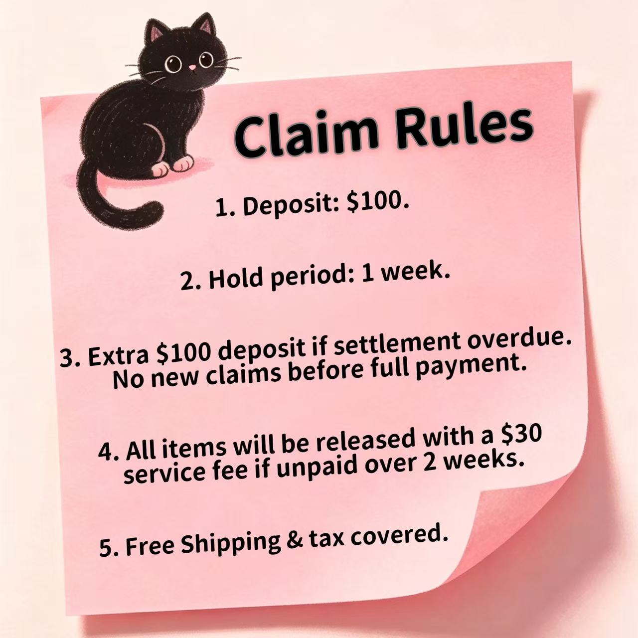 #Cocoshop Deposit for Claim